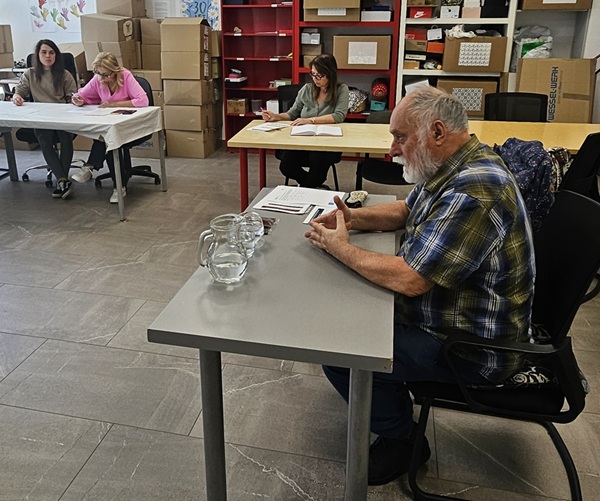 NGO employees during an active discussion on AI application in vocational rehabilitation